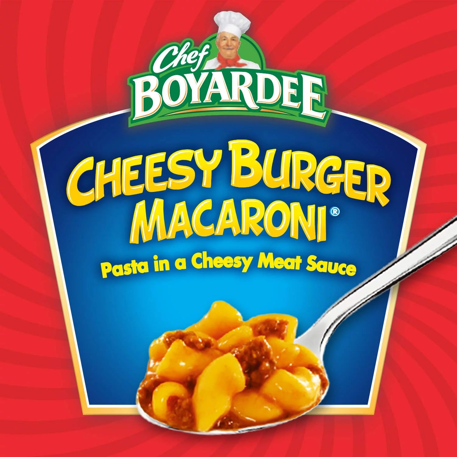 Chef Boyardee Cheesy Burger Macaroni, 15 oz, 12 Pack Z80623