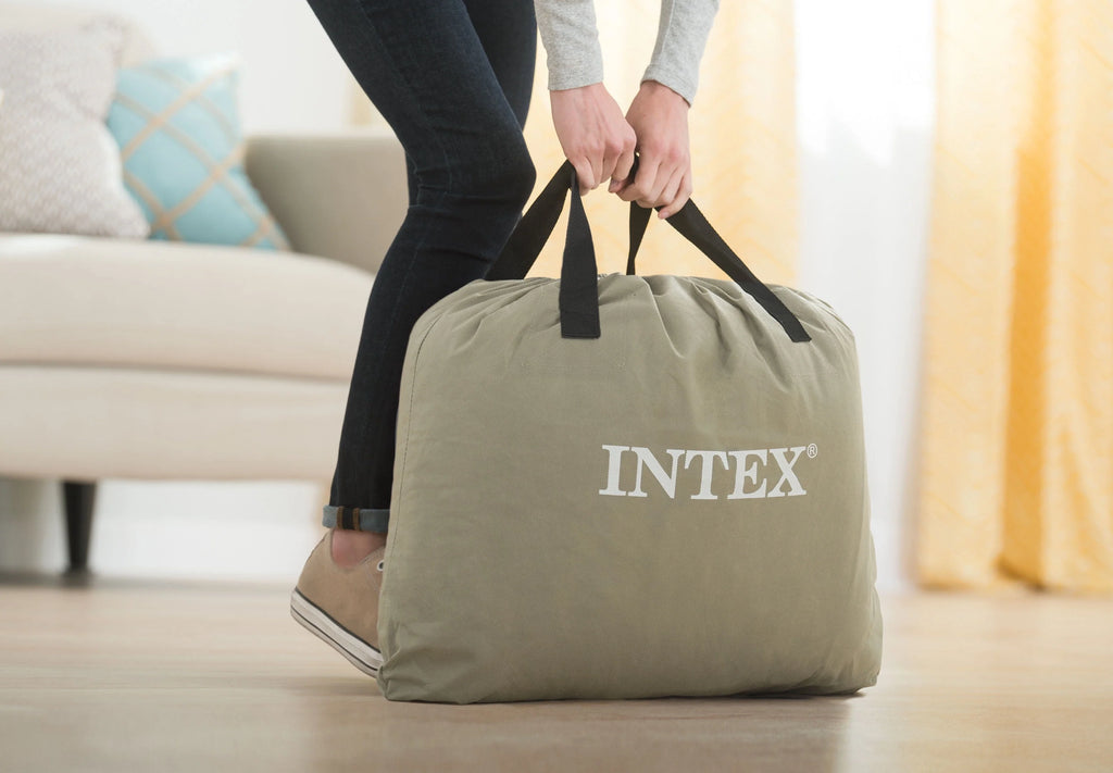 Intex Dream Lux Pillow Top Dura-Beam Airbed Mattress with Internal Pump, Full B359