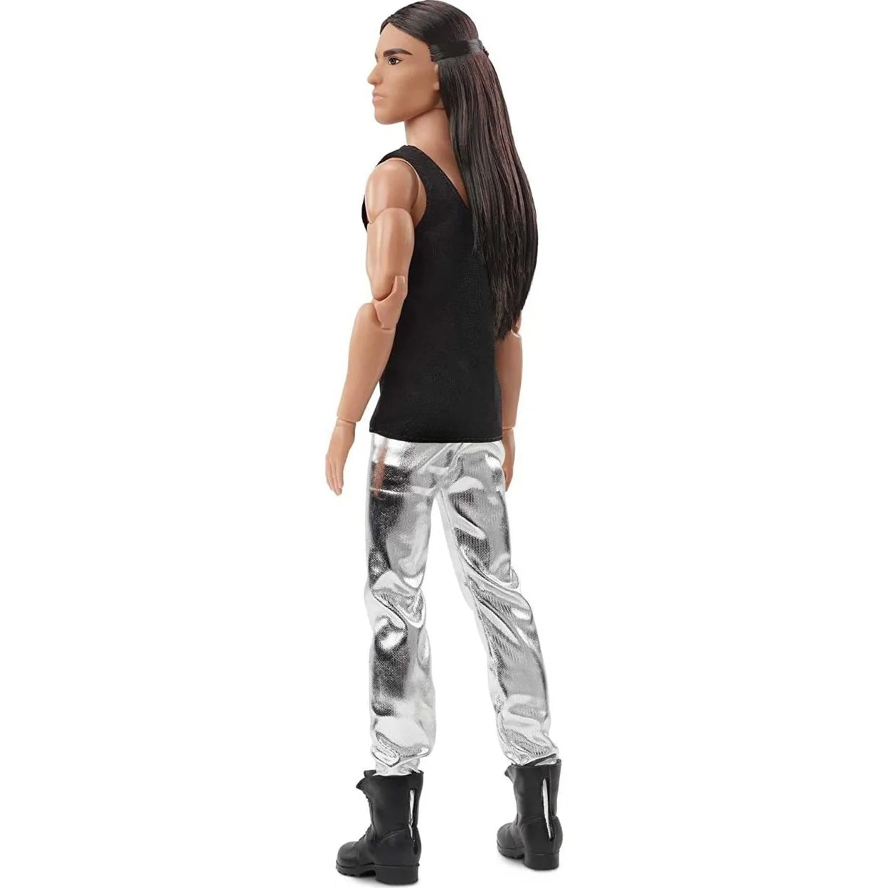 Barbie Looks Collectible Ken Doll with Long Brown Hair T622478