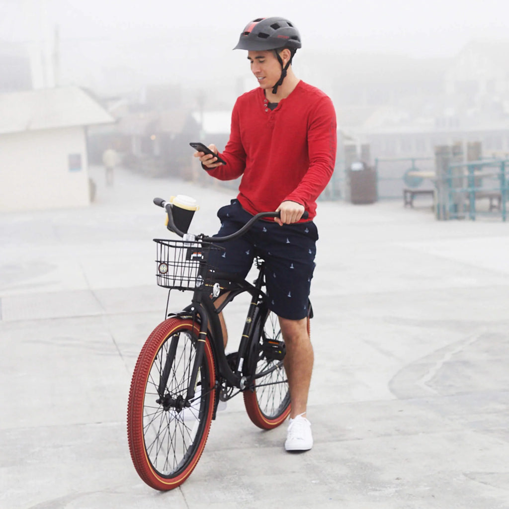 Huffy 26" Nel Lusso Men's Single-Speed Cruiser Bike, Charcoal H115248