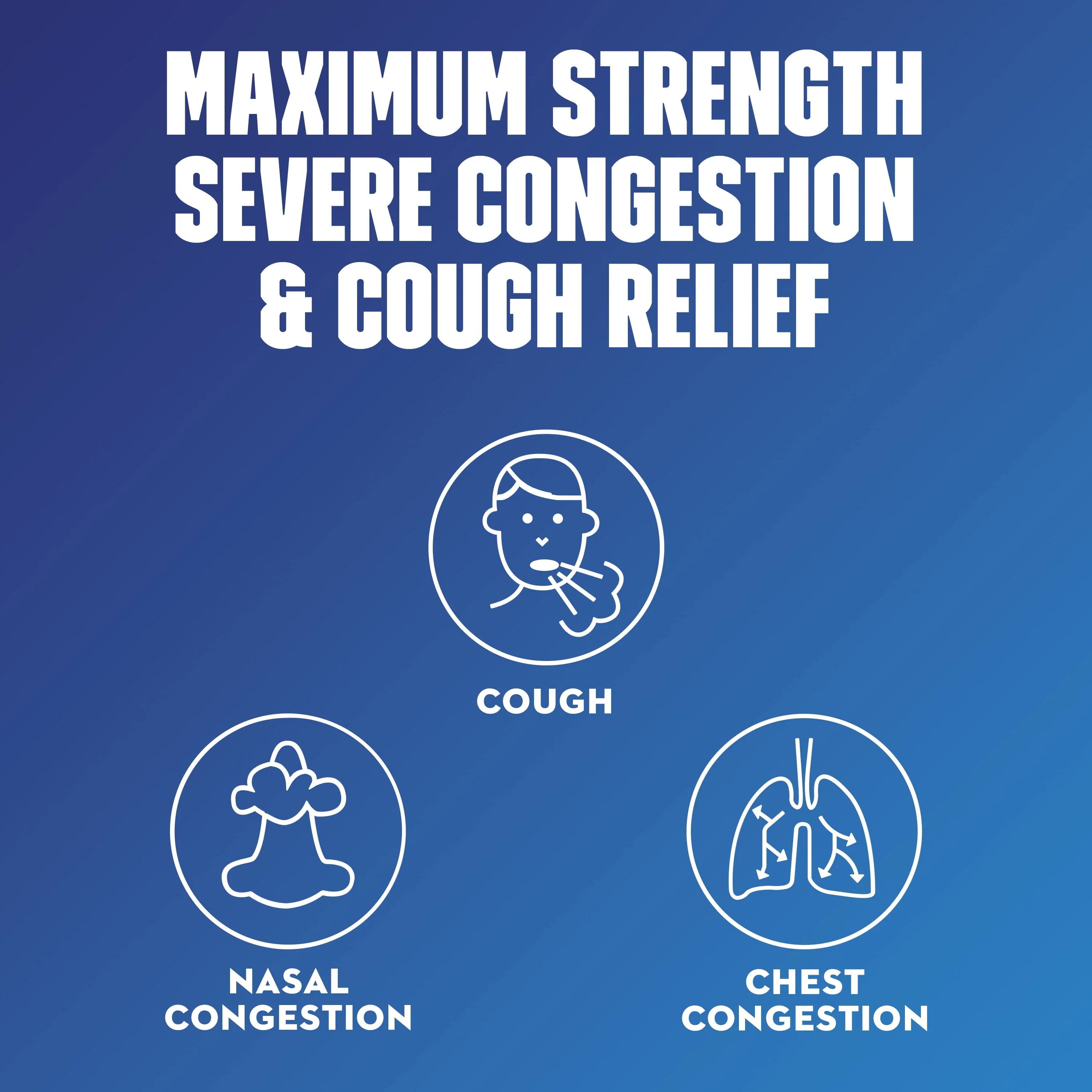 Mucinex Fast Max Severe Congestion & Cough Liquid Medicine, 6 fl oz V383