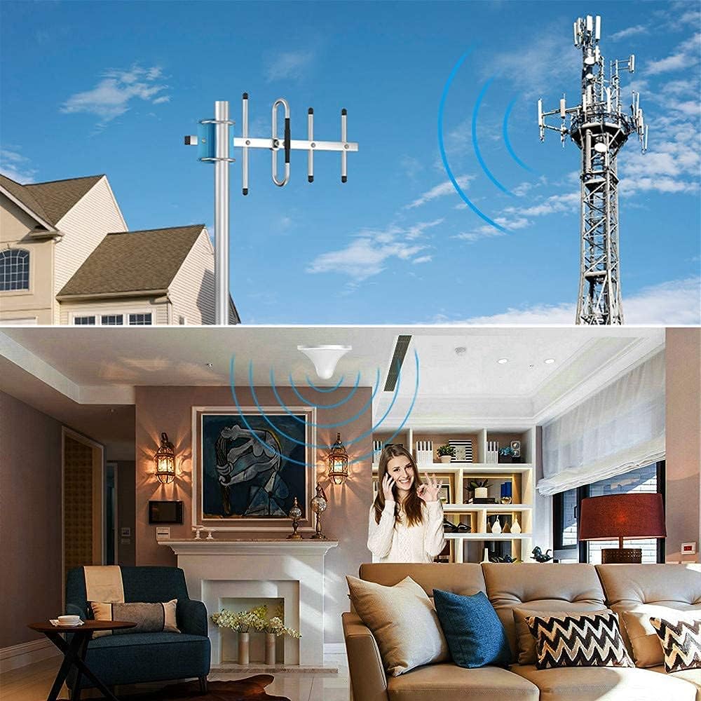 ATT Phone Signal Booster 5G 4G LTE Home, Covers 4,500 Sq.Ft, FCC Approved (Blue) Q7514