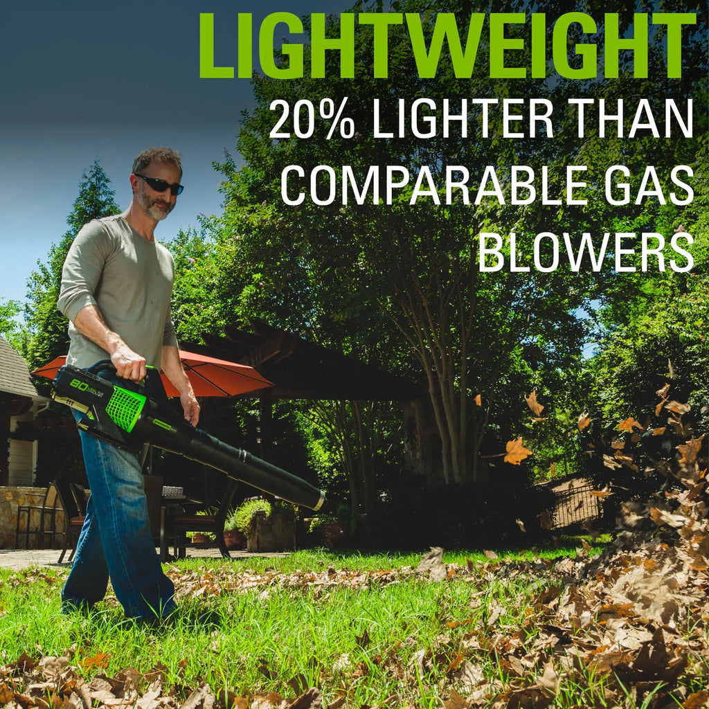 Greenworks 80V Brushless Leaf Blower with 2.5 Ah Battery & Charger G82041