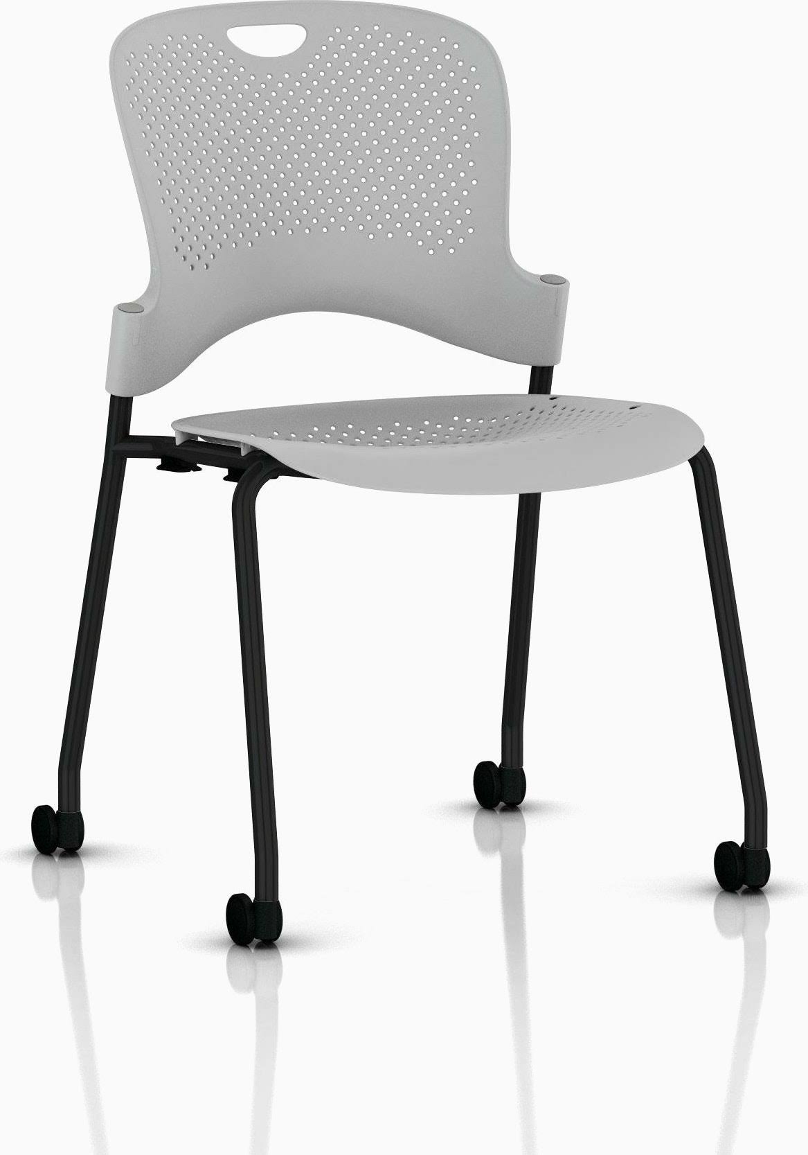 Caper Stacking Chair - Grey by Herman Miller