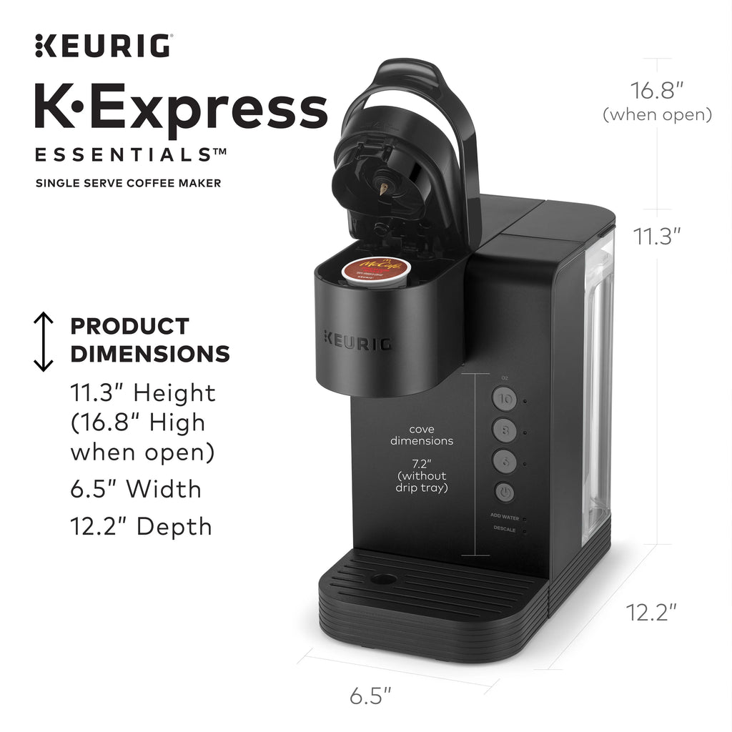 Keurig K-Express Essentials Single Serve K-Cup Pod Coffee Maker, Black L838940