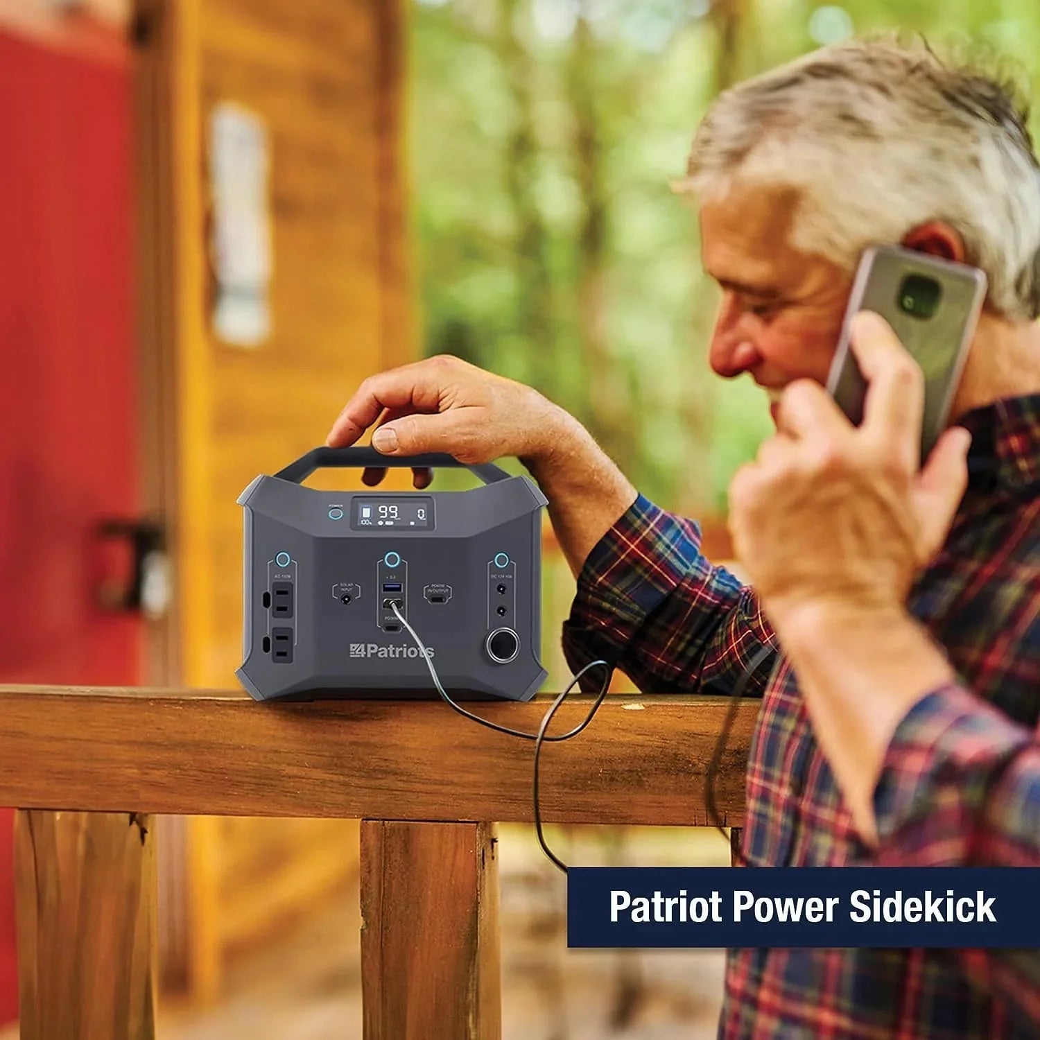4Patriots Patriot Power Sidekick Solar Generator 300Wh Portable Power Station with 40W Solar Panel L604162