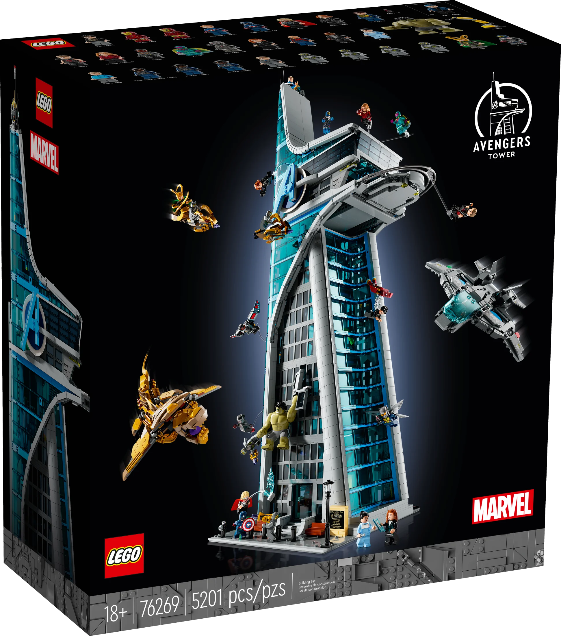 LEGO Marvel Avengers Tower Building Kit with 31 Figures, 76269 J809