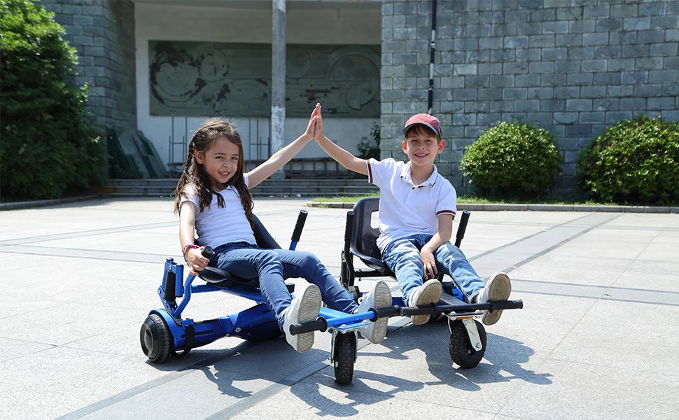 Hoverboard Go Kart Attachment for Adults & Kids with Off-Road Tire, Blue X745