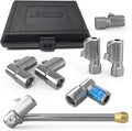 JACO Lightning Tire Air Chuck Kit (Set of 7) | Open Flow, 1/4" F-NPT
