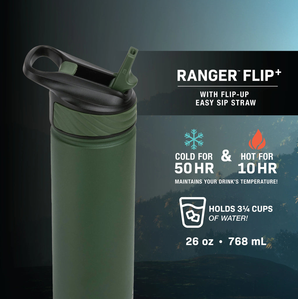 TAL Stainless Steel Ranger Water Bottle 26 oz, Black K660538