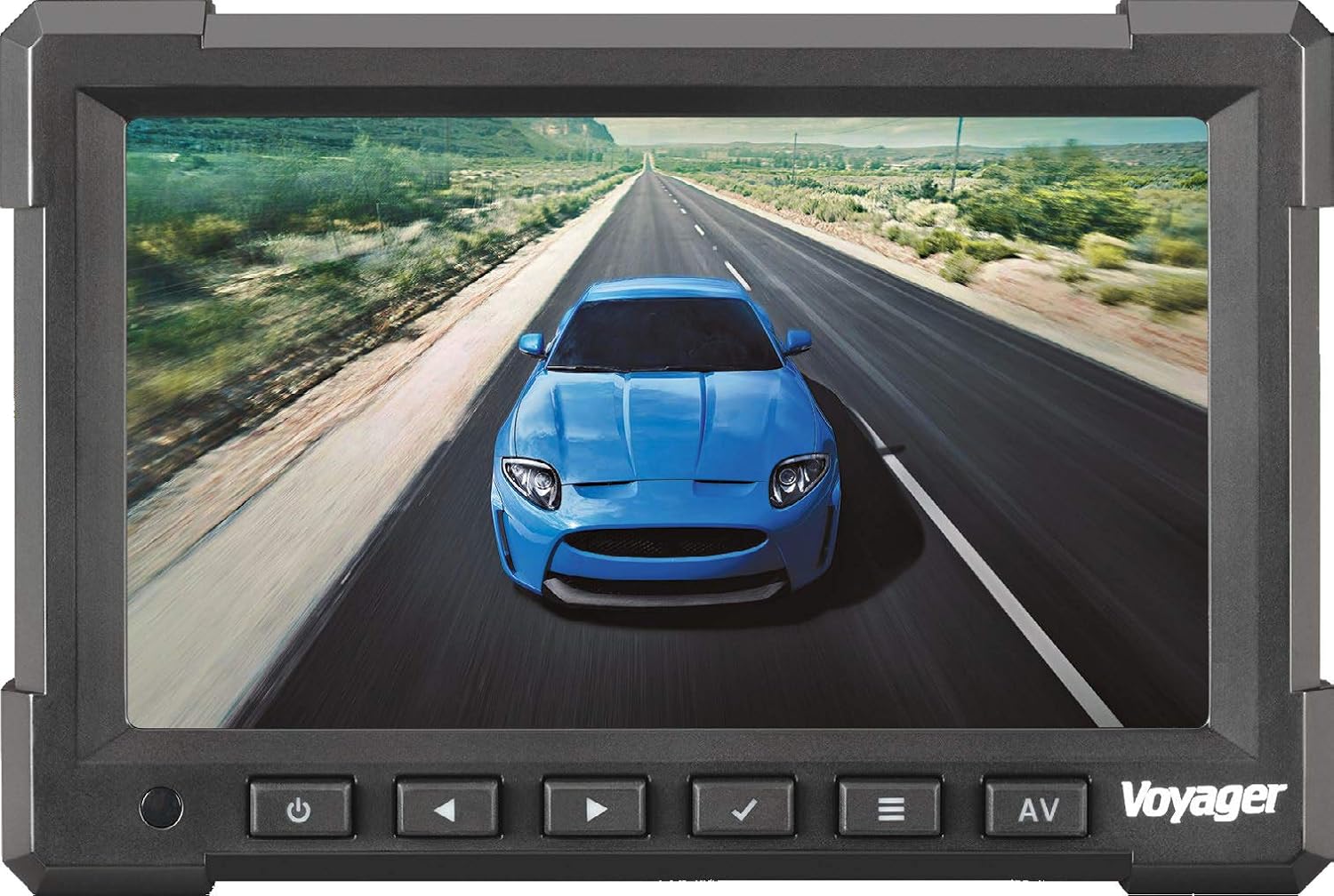Voyager VOM718 7 LCD Color Backup Rear View Vehicle Observation Monitor w/ 3 Camera Inputs, Video for up to 3 Cameras (Cameras Sold Separately), NTSC/PAL Compatible, 12V - 24V Compatible
