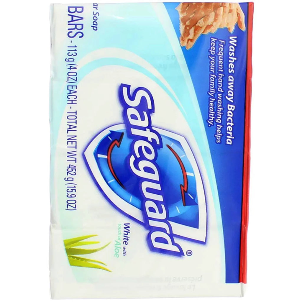 Safeguard Antibacterial Deodorant Bar Soap with Aloe, 4 Oz, 6 Pack O6286