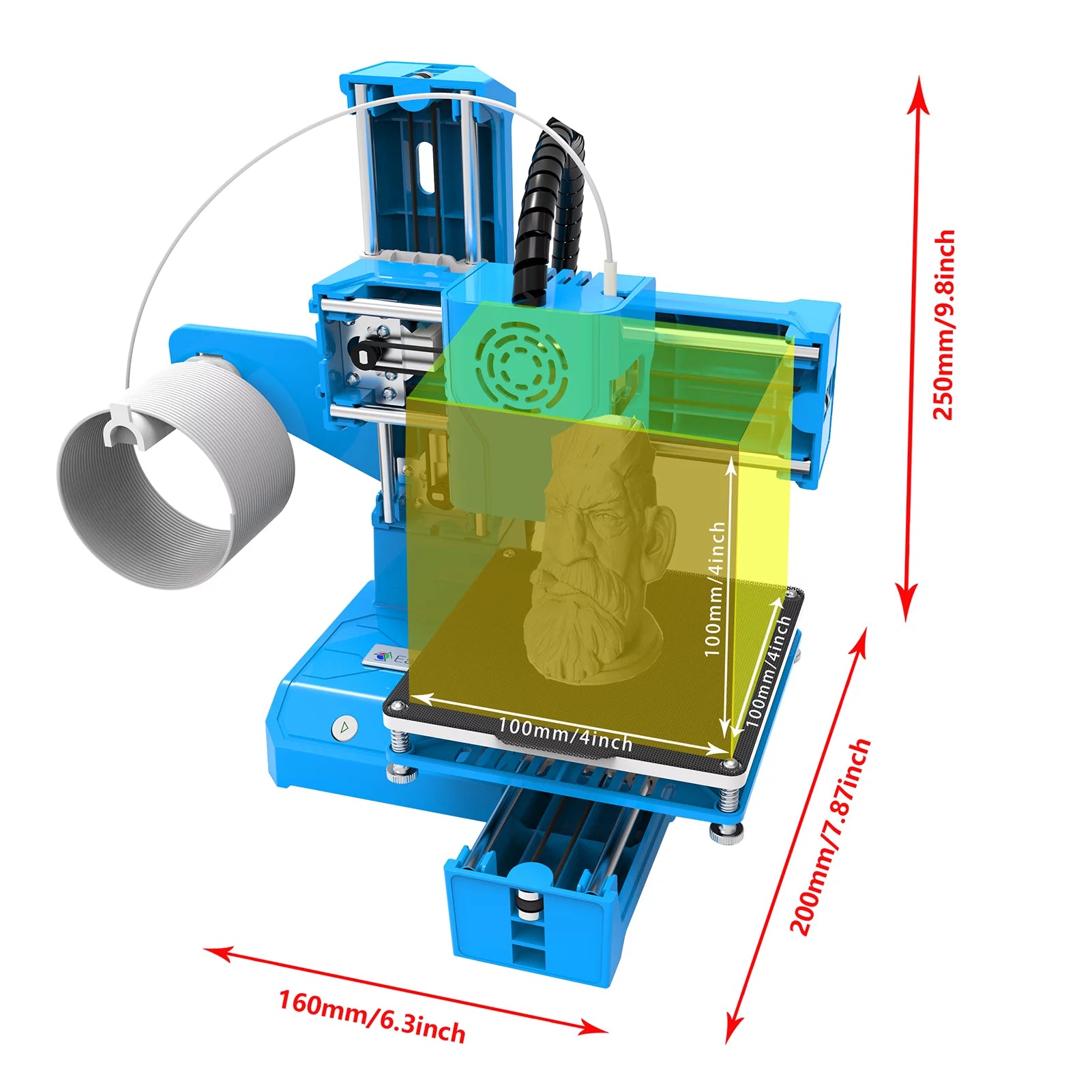Easythreed K9 Mini 3D Printer for Kids and Beginners, 100x100x100mm A677