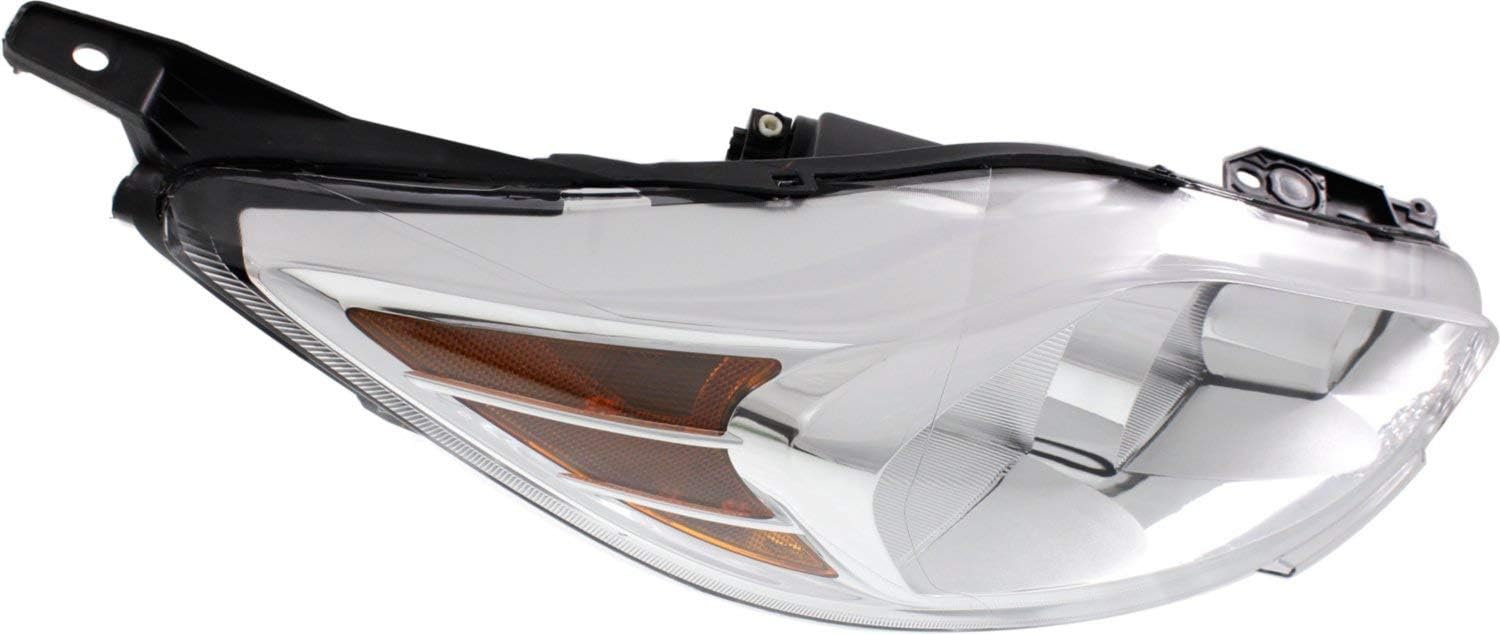 Evan-Fischer Headlight Set of 2 for 2011-2013 Ford Fiesta Clear Lens Halogen K314481