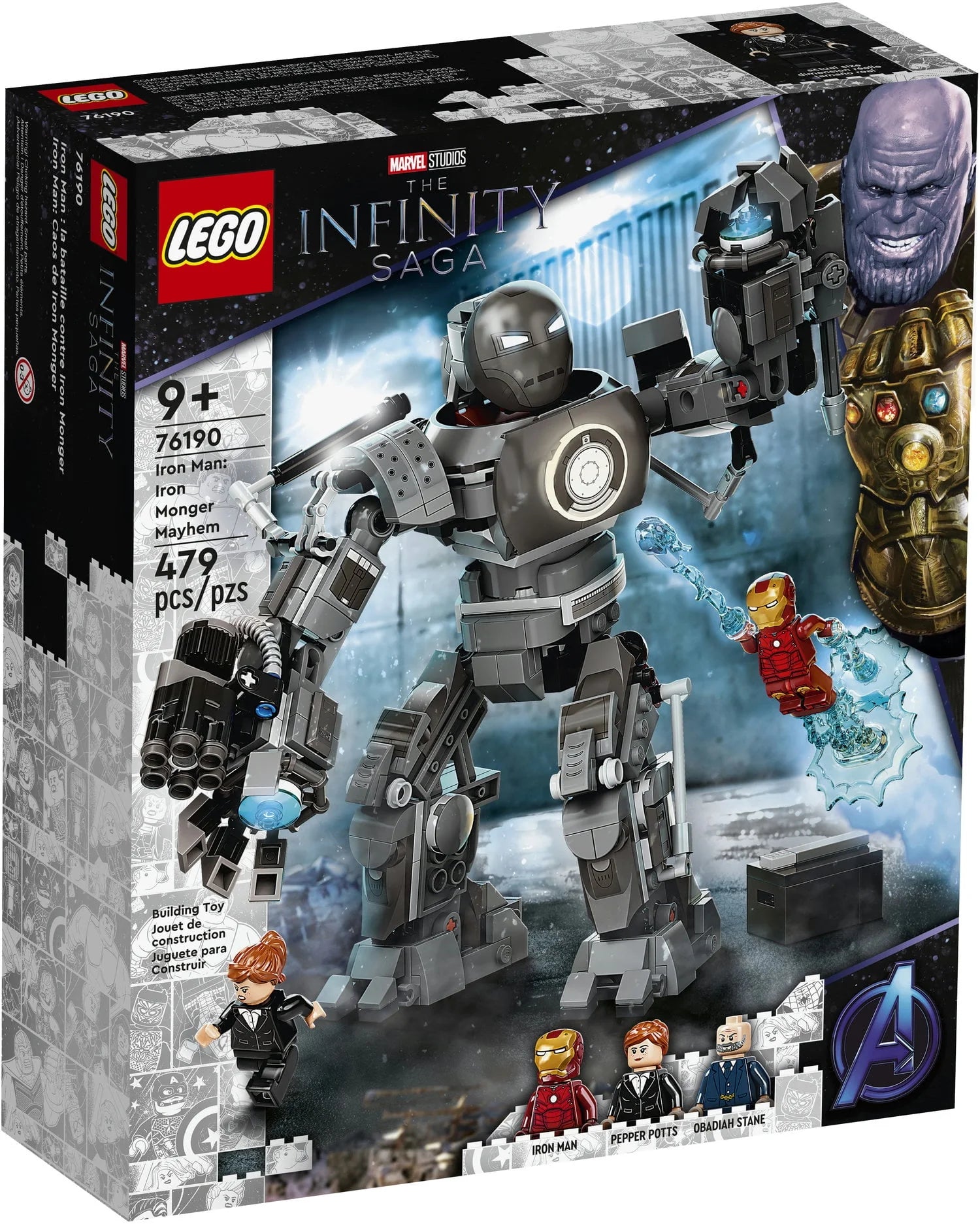 LEGO Marvel Iron Man: Iron Monger Mayhem 76190 Building Toy T4773