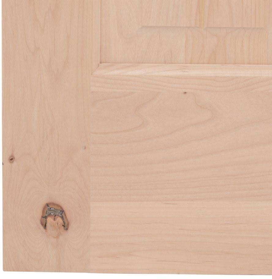Krosswood Doors 28 in. x 80 in. Rustic Knotty Alder 2-Panel Arch Solid A70745