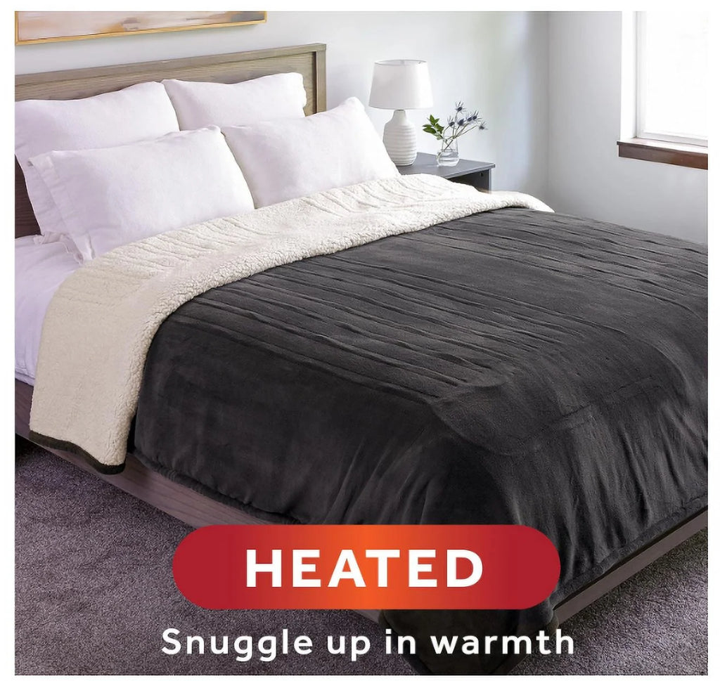 Sunbeam Royal Luxe Sherpa Heated Blanket King D255071