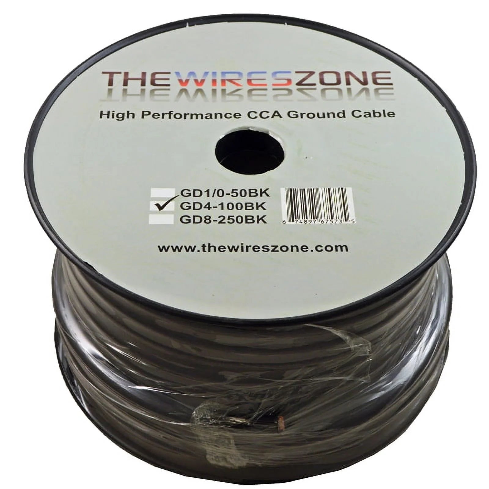 4 Gauge 100ft Flexi Amp Power/Ground Cable 4 AWG Black U389273