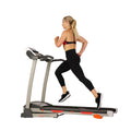 Sunny Health & Fitness Treadmill with Manual Incline, Pulse Sensors, Folding, LCD Monitor for Exercise SF-T4400