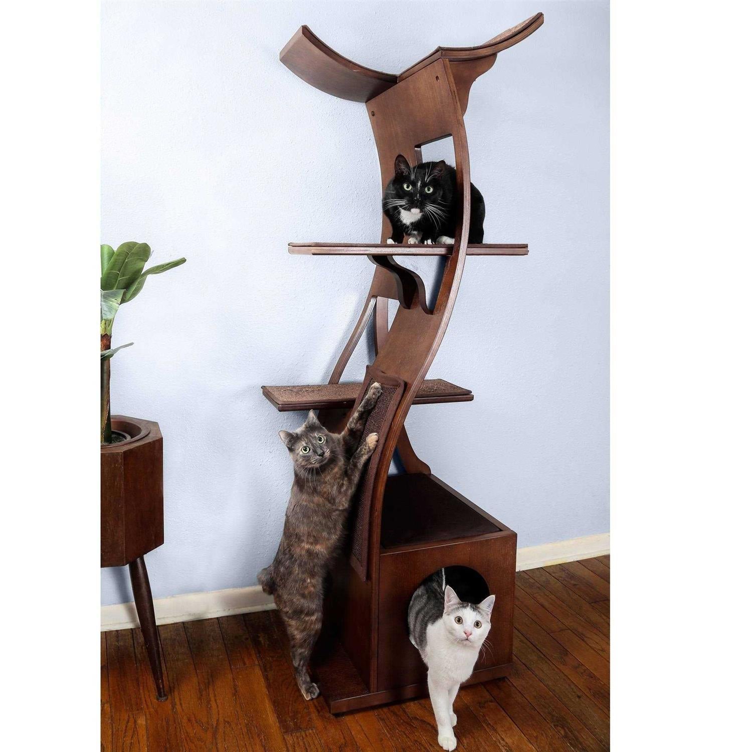 Refined Feline Lotus Tower Cat Tree S772