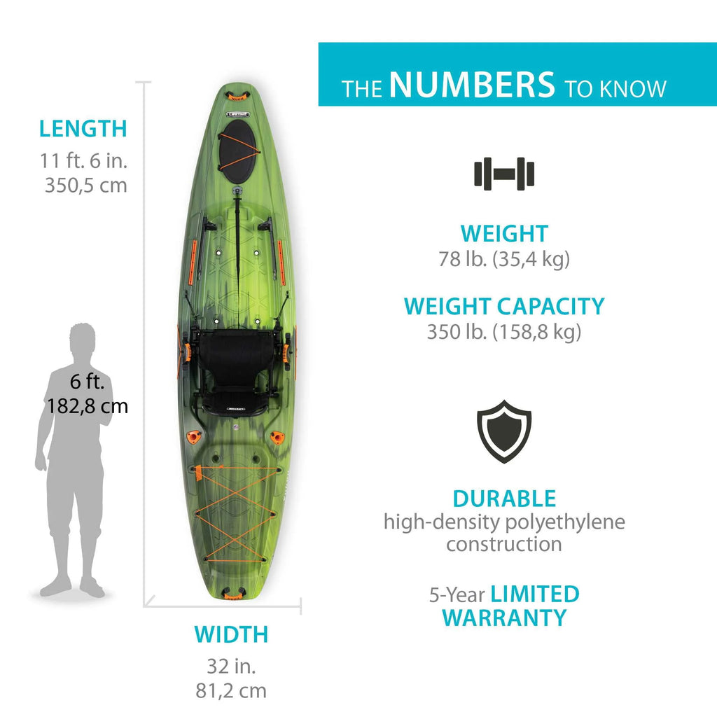 Lifetime Yukon Angler 116 Sit-on-Top Fishing Kayak J83340