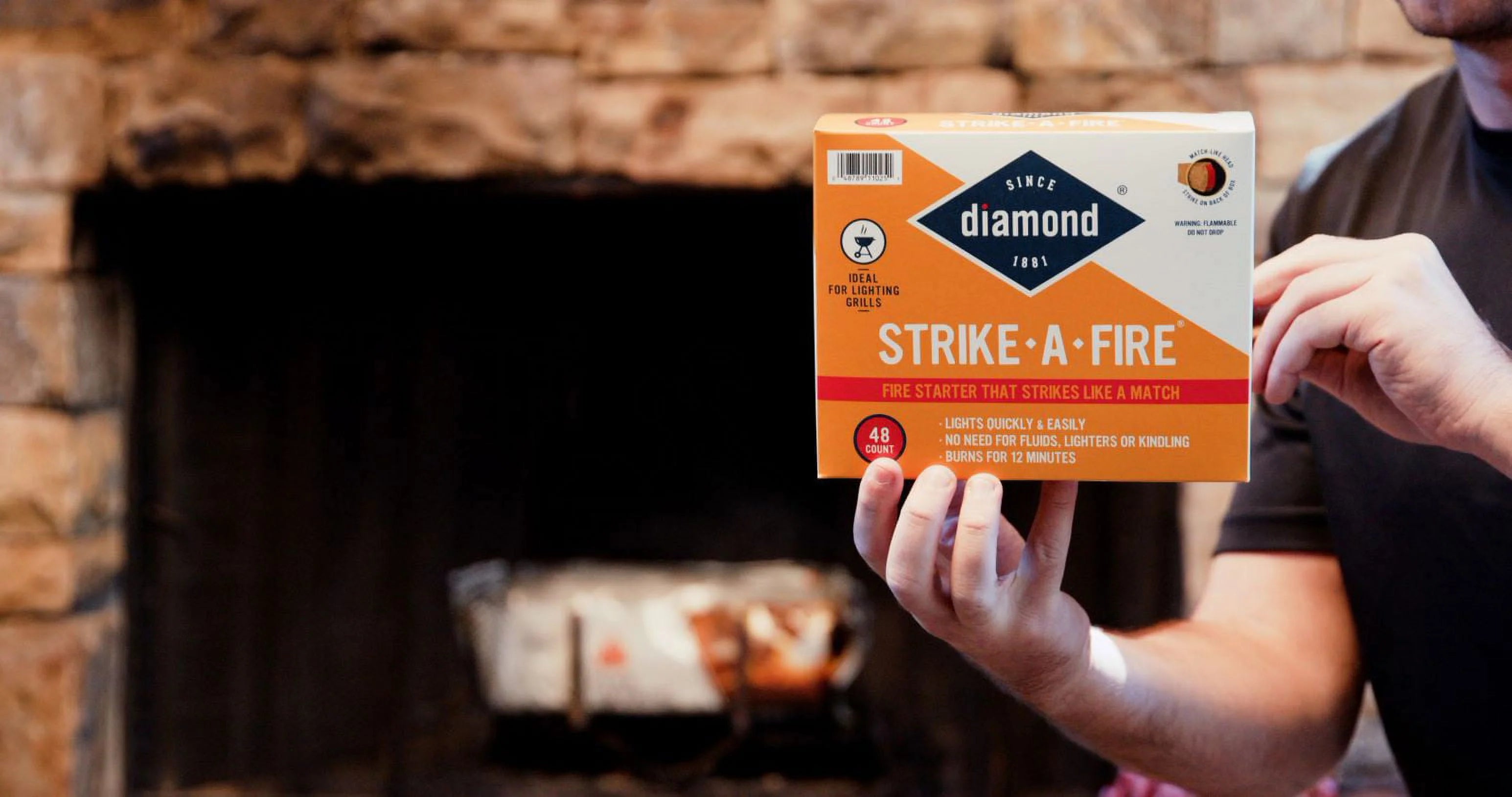 Diamond Strike-a-Fire Fire Starters, 48 Ct E738