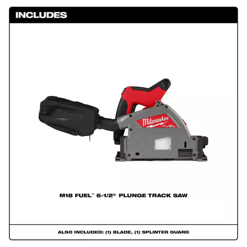 M18 FUEL 18V Brushless 6-1/2 in. Plunge Cut Track Saw with 55 in. Guide Rail Y405