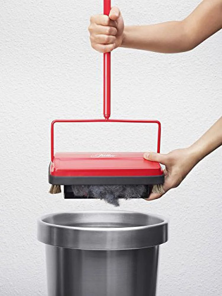 Fuller Brush 17052 Electrostatic Carpet & Floor Sweeper, 9" Cleaning Path, Lightweight, Red N332