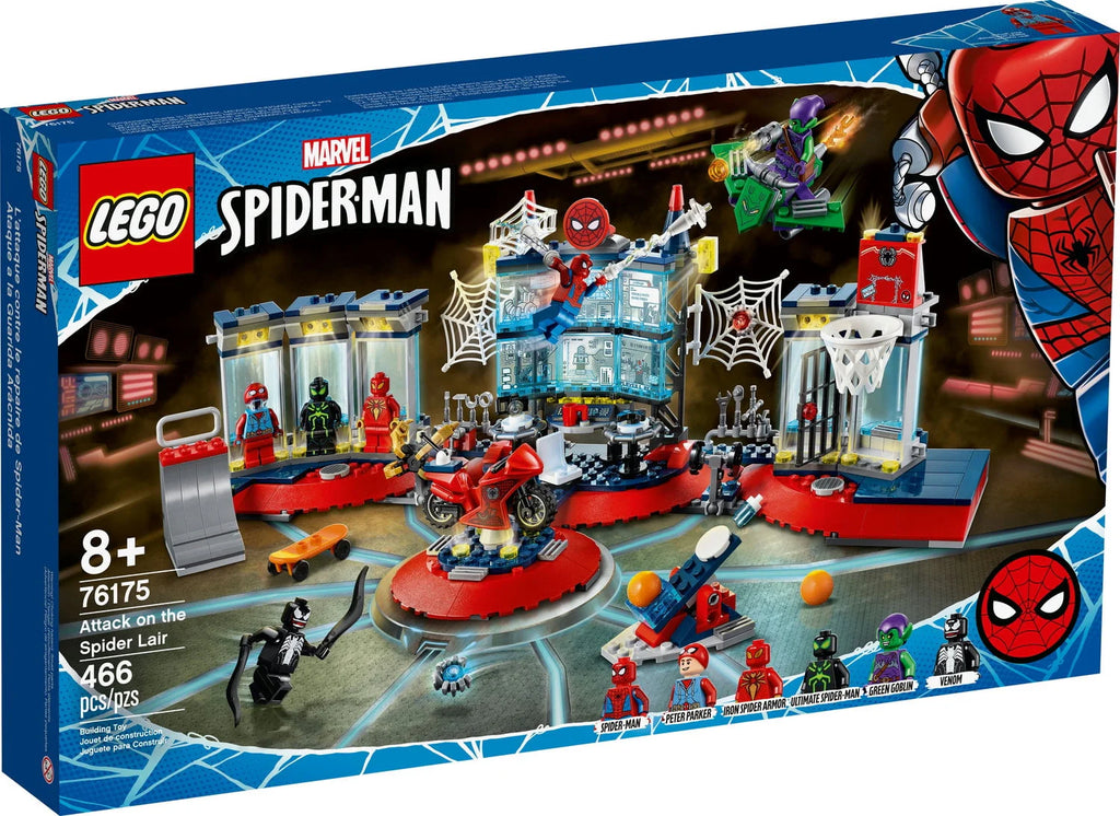 LEGO Marvel Spider-Man Attack on the Spider Lair 76175 Building Toy W370