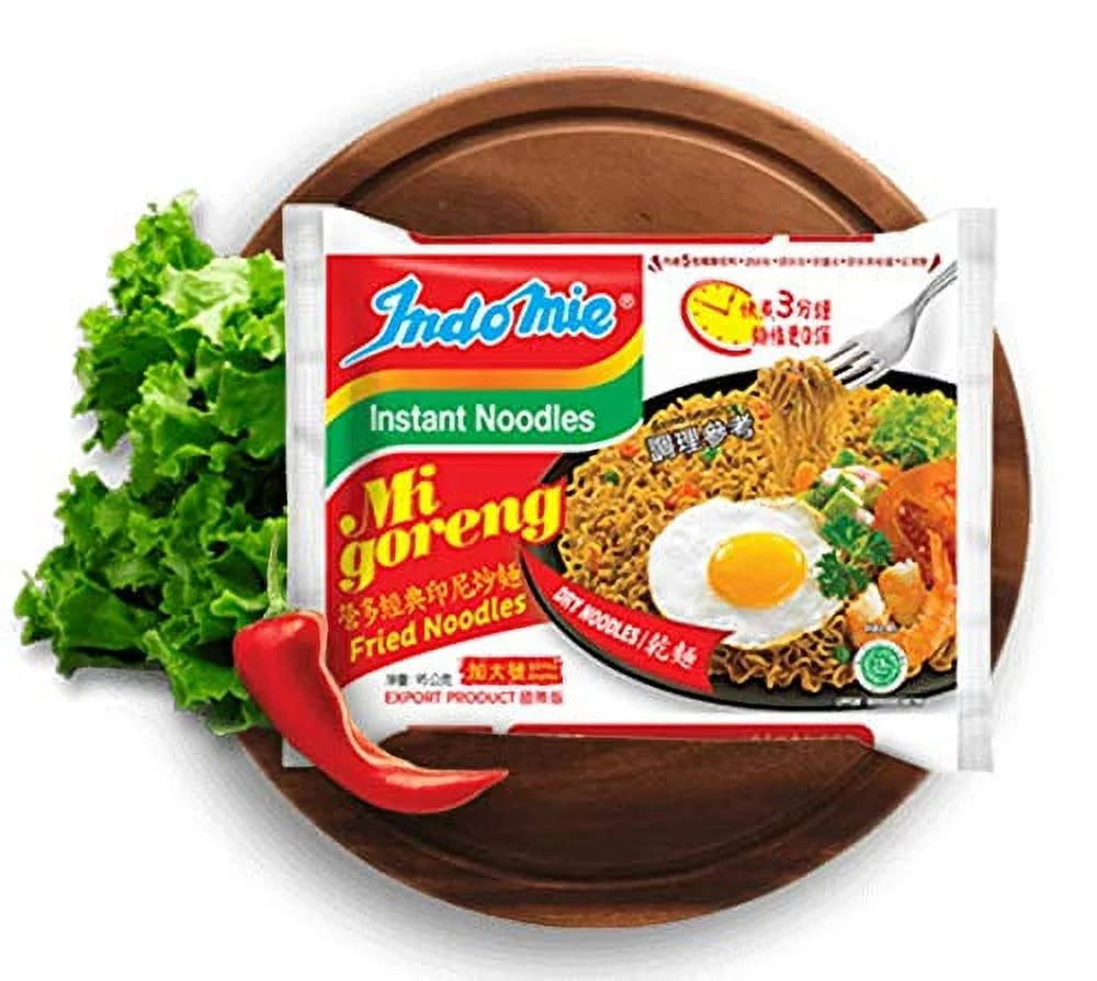 Indomie Mi Goreng Instant Noodles, Hot & Spicy, 30-Pack S408