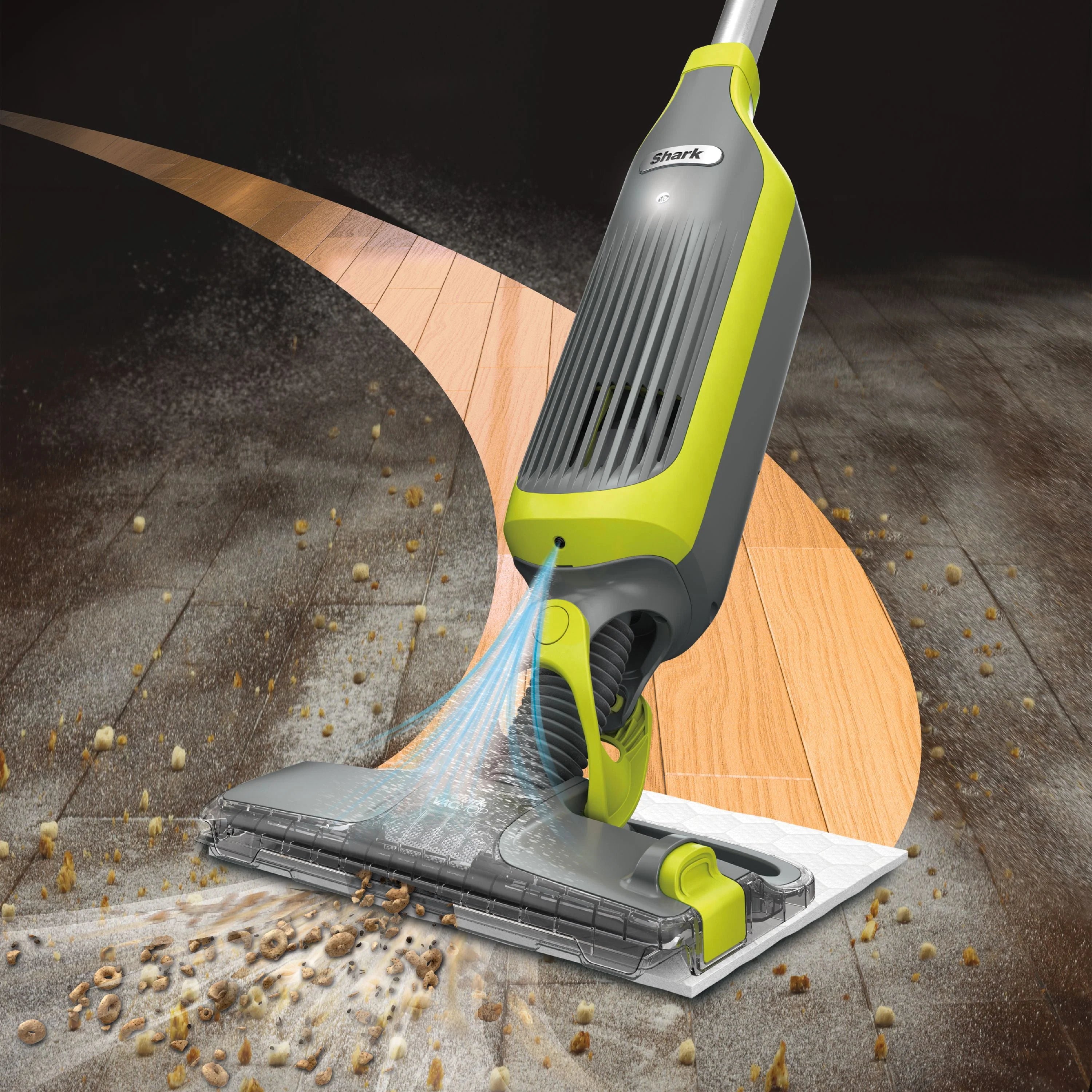 Shark VACMOP Cordless Hard Floor Vacuum Mop with Disposable Pads, VM200 A64175