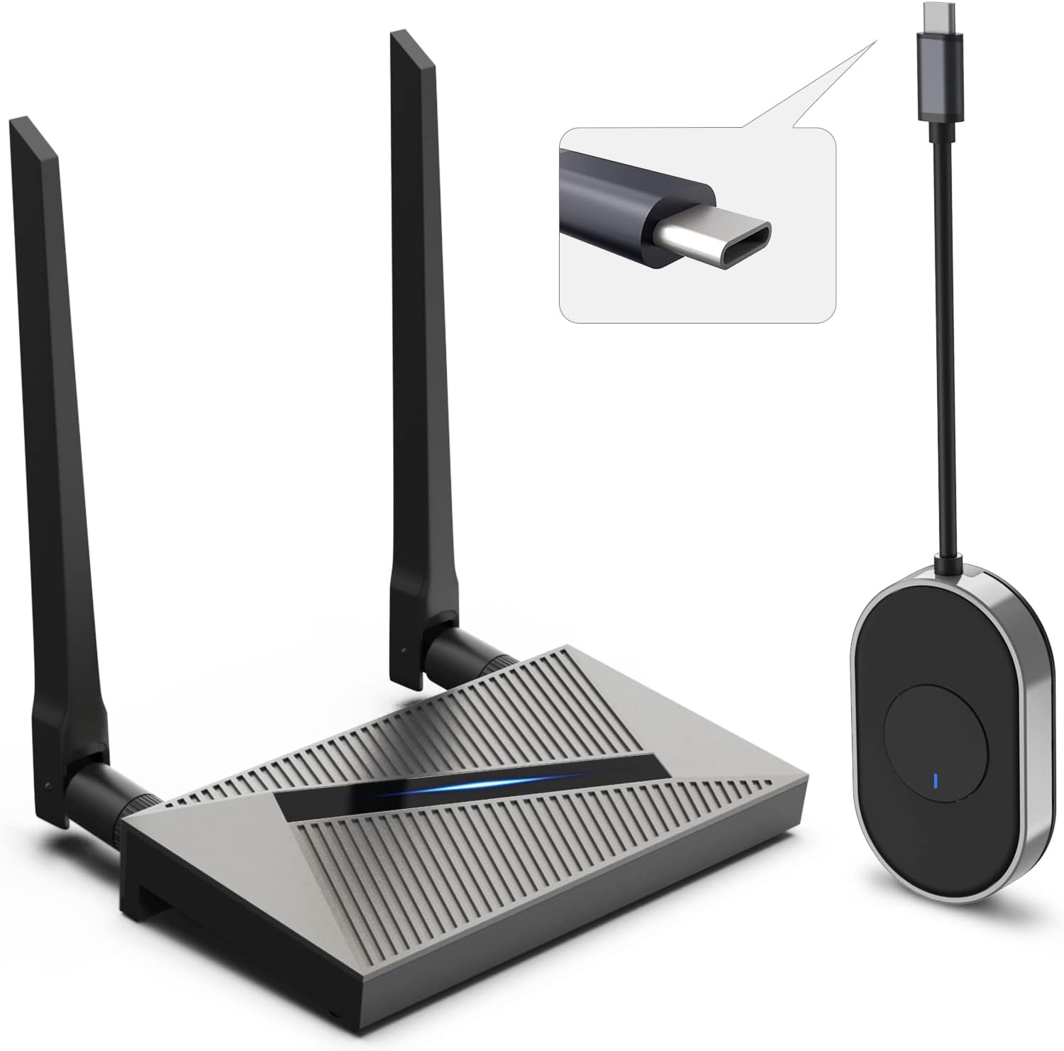 RXZ Wireless USB C Transmitter and HDMI Receiver Kit, 4K@30Hz T247