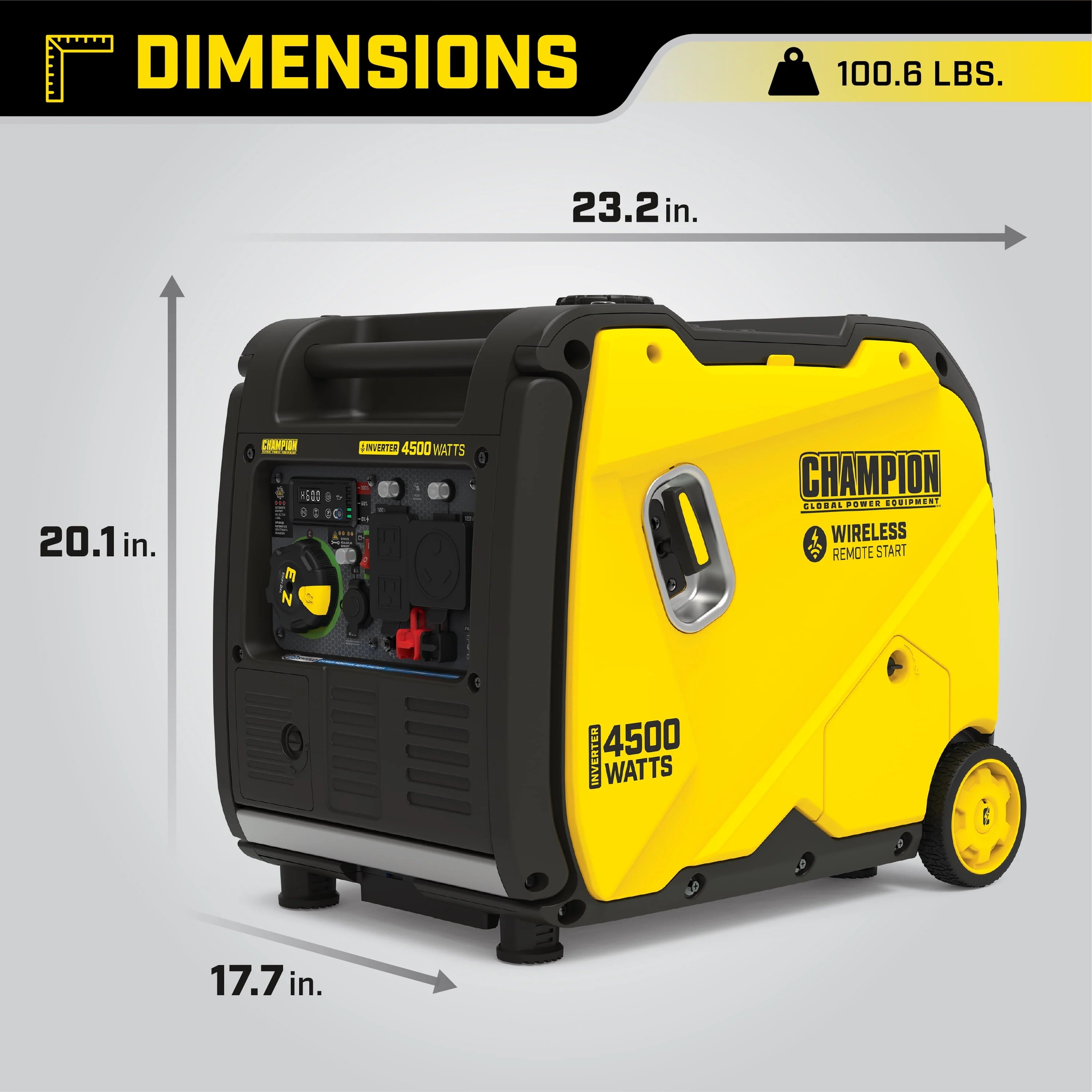 Champion Power Equipment 4500-Watt Inverter Generator with CO Shield E7417