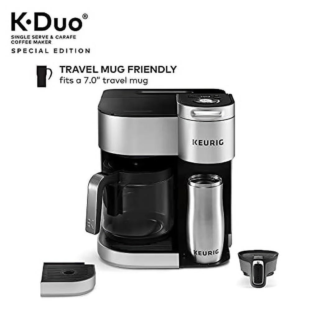 Keurig K-Duo Special Edition Single Serve & Carafe Coffee Maker, Silver T27571