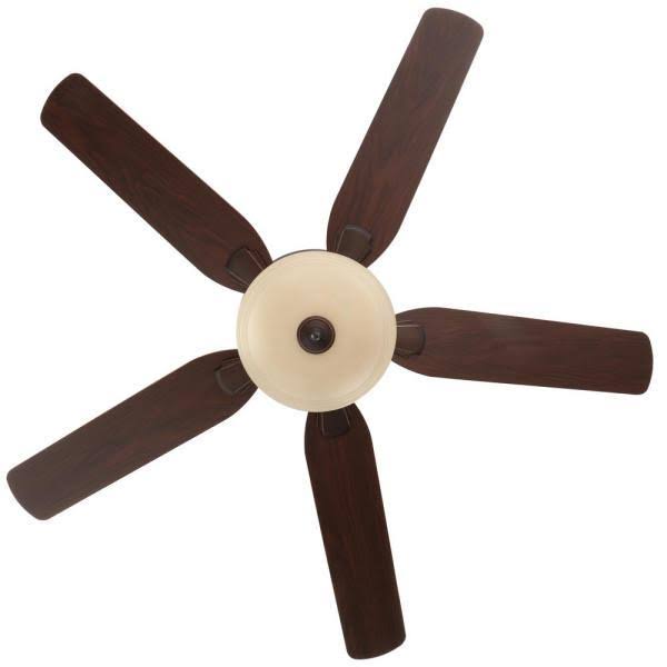 Hampton Bay Flowe 52 in. LED Indoor Mediterranean Bronze Ceiling Fan X592846