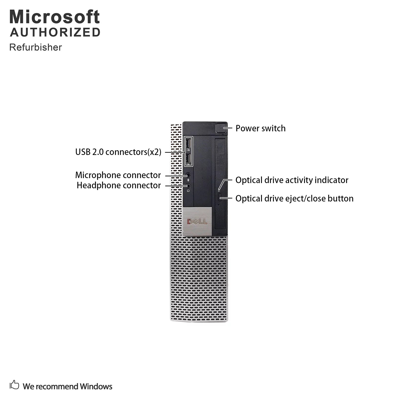Dell Optiplex 960 SFF Desktop Computer, 3.0GHz, 4GB RAM, 160GB, Windows 10 Pro Y657