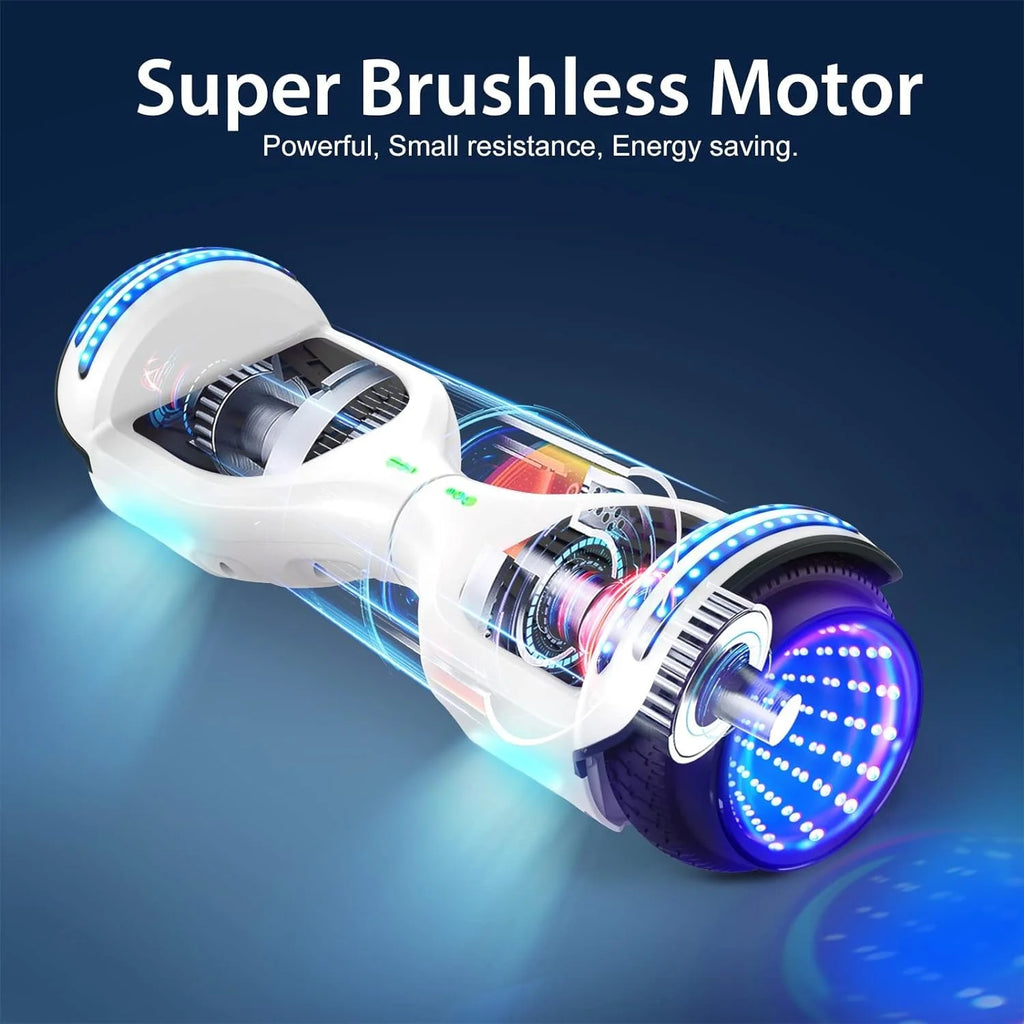 LIEAGLE Hoverboard with Seat Attachment, 6.5 inch Self Balancing Scooter S62540