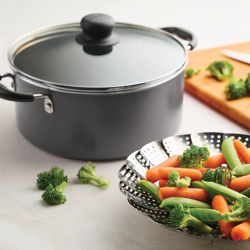 Tramontina Primaware 18 Piece Non-stick Cookware Set, Steel Gray X6646