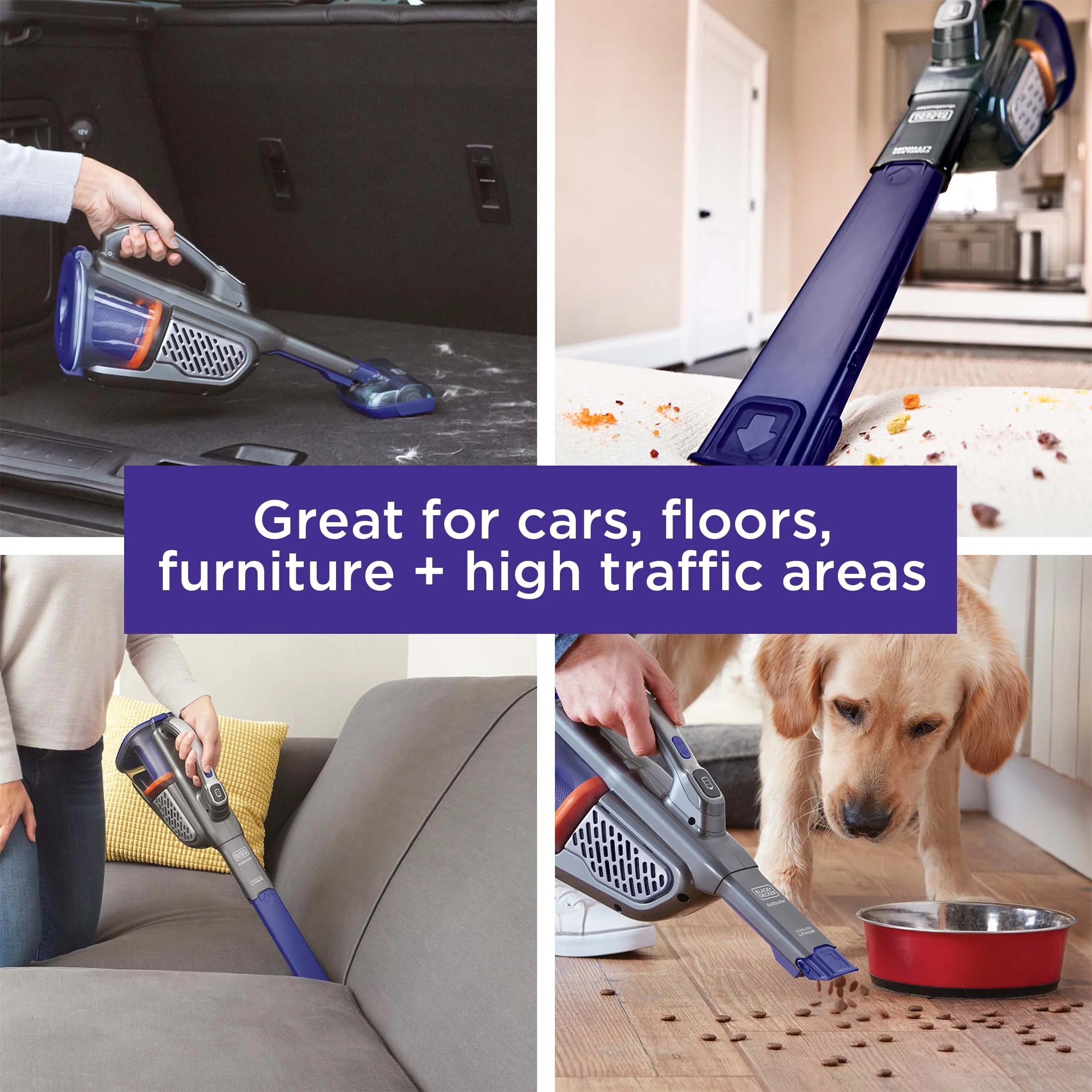 BLACK+DECKER dustbuster AdvancedClean+ Pet Handheld Vacuum W7146