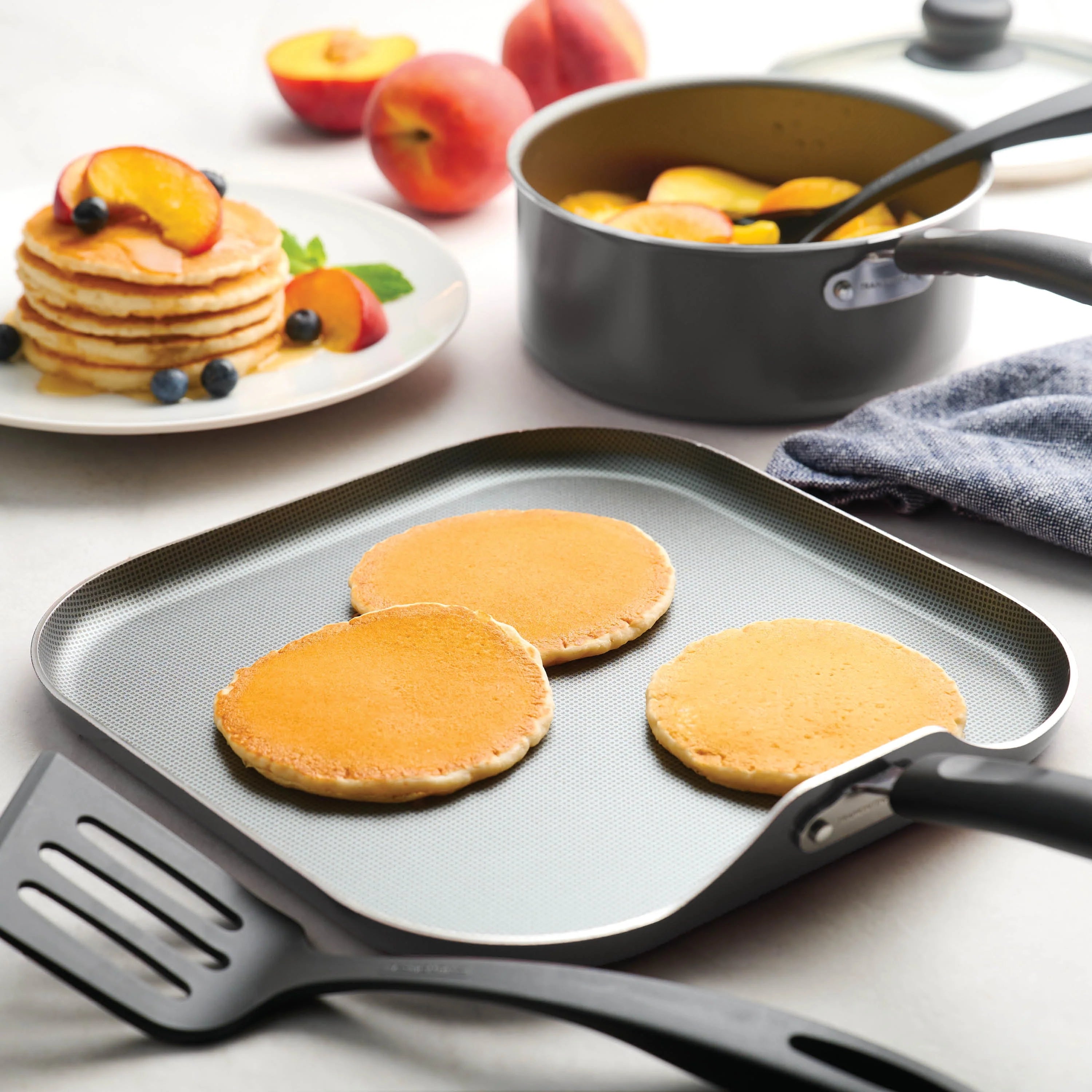 Tramontina Primaware 18 Piece Non-stick Cookware Set, Steel Gray X6646