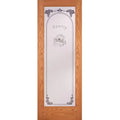 Feather River Doors 28 in. x 80 in. Pantry Woodgrain 1 Lite Unfinished Oak Interior Door Slab, Red Oak- Ready to Stain