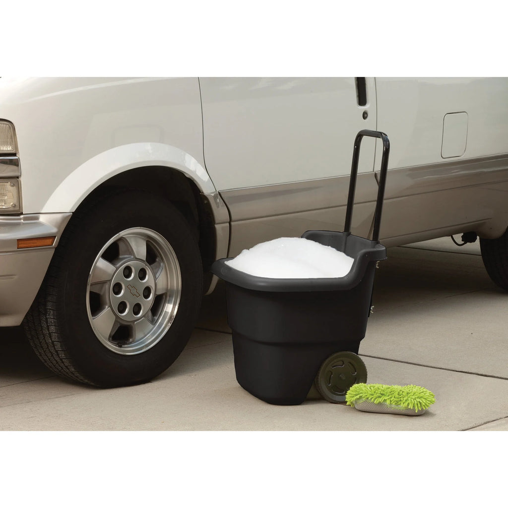 Suncast 15 Gallon Resin Rolling Lawn and Utility Cart A441882