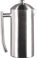 Frieling Double-Walled Stainless-Steel French Press Coffee Maker, Polished, 23 Ounces
