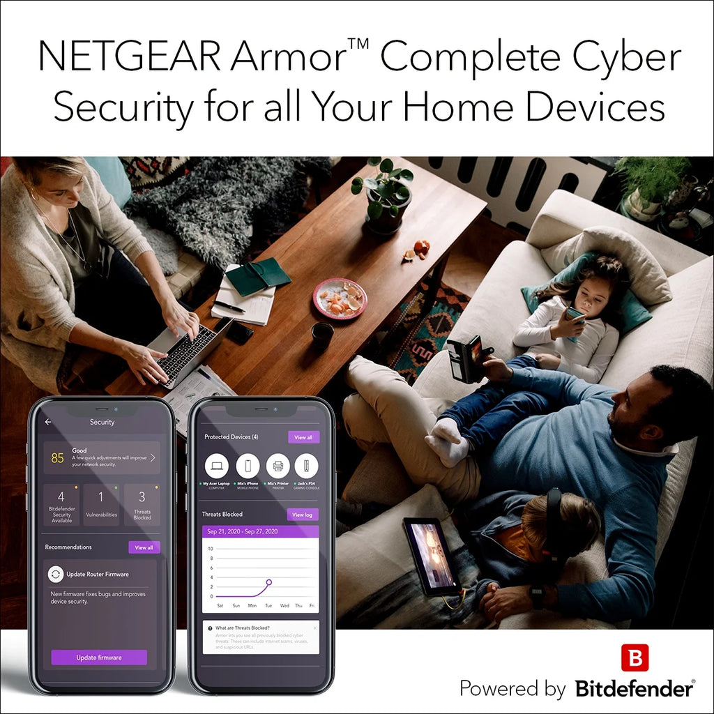 NETGEAR Nighthawk AX 6-Stream WiFi 6 DOCSIS 3.1 Cable Modem Router (CAX30-100NAS) A4269