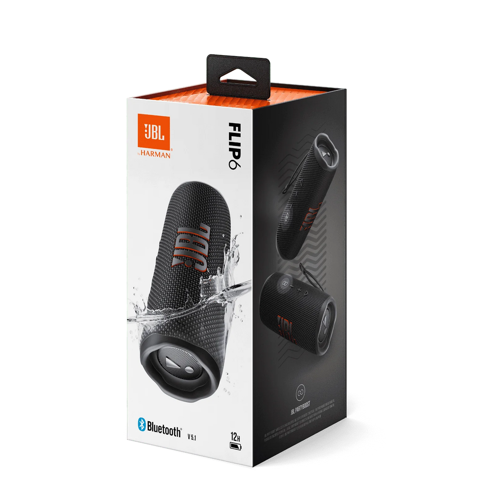 JBL Flip 6 Portable Waterproof Speaker Black P555