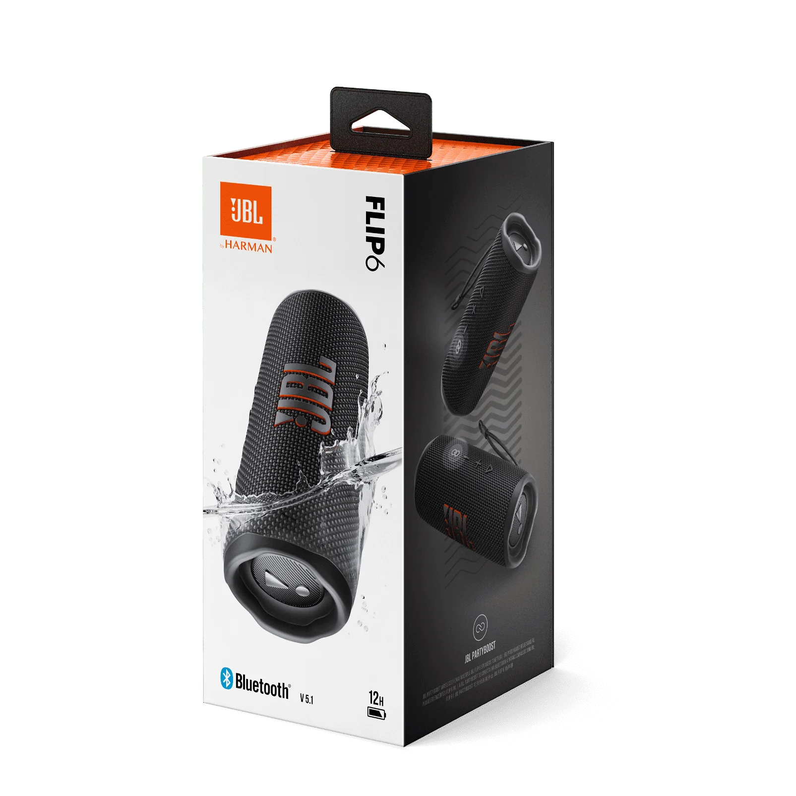 JBL Flip 6 Portable Waterproof Speaker Black P555