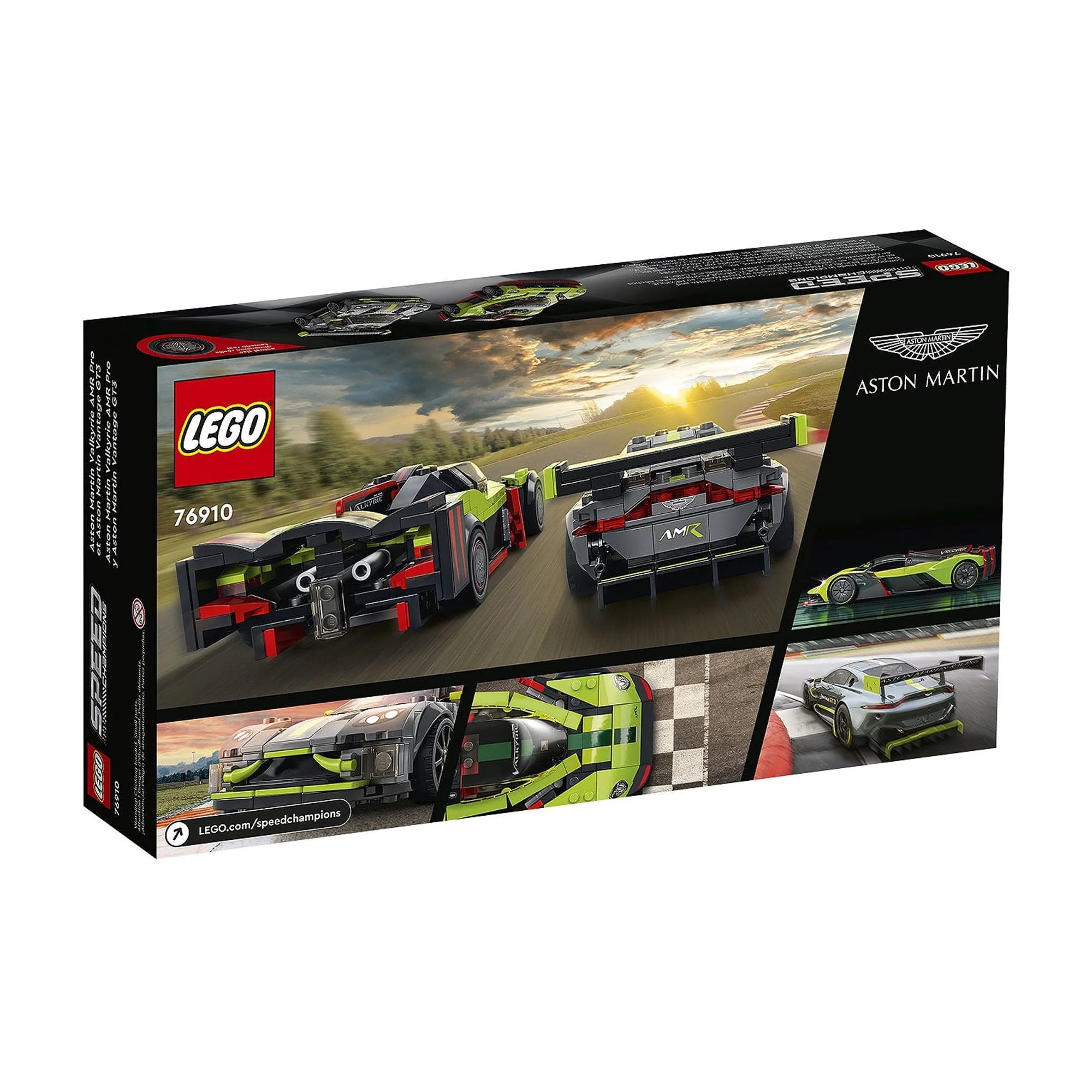 LEGO Speed Champions Aston Martin Valkyrie AMR Pro & Vantage GT3 76910 Race Car Toy Set L388314