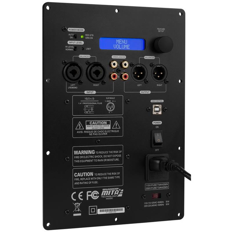 Dayton Audio 10x22 Powered Subwoofer Kit with Dual Passive Radiators C152