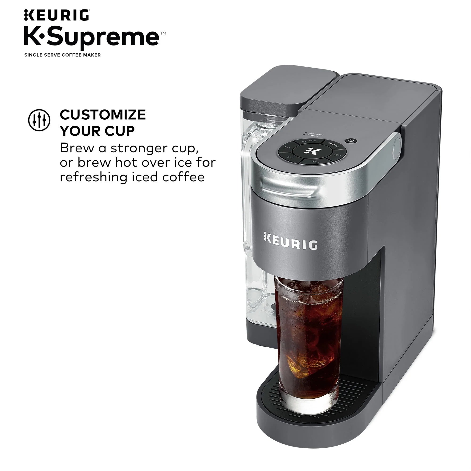 Keurig K-Supreme Single-Serve K-Cup Pod Coffee Maker, Black M388