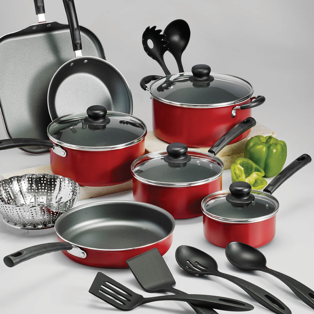 Tramontina Primaware 18 Piece Non-stick Cookware Set, Steel Gray X6646